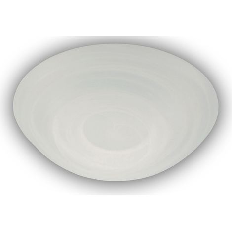 LED Deckenleuchte / Deckenschale rund, Glas Alabaster, Ø 25cm (1/4)