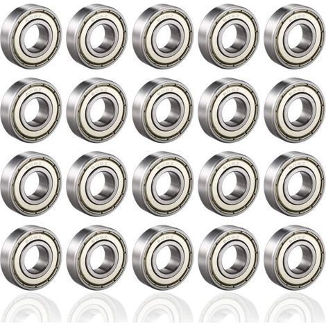 Roulement à bille,608ZZ Roulements à Billes, 20PCS Speed Bearings Roulements à Billes de qualité pour Roller, Skateboard, Longboard, Waveboard, 8 x 22 x 7mm-RAPANDA (1/5)