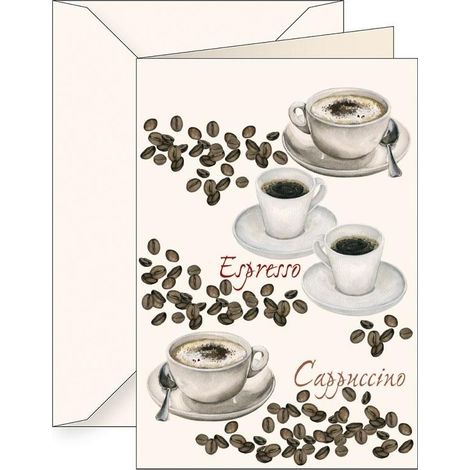 Cartolina B6 + busta 5635 Caffè