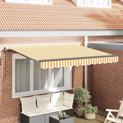 Toldo Retráctil Amarillo 250 x 200 cm tela
