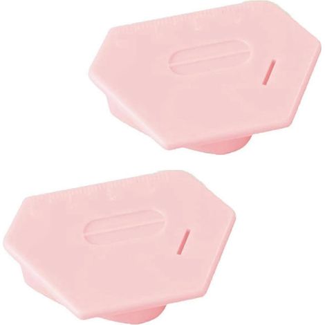 Guide de couture magnétique pour machine à coudre, guide de couture polygonal multifonctionnel avec échelle, rose, lot de 2 (1/5)