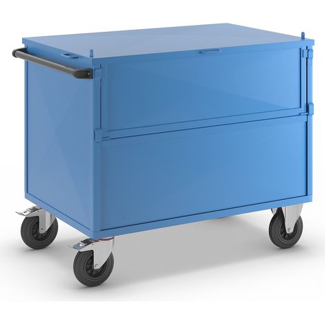 eurokraft pro, Chariot-caisse, panneaux en tôle d'acier, avec (1/5)
