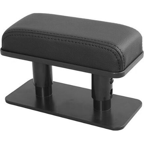 Coussin d'accoudoir de voiture Support de coude gauche Support de coussin d'accoudoir universel en cuir 3 hauteurs réglables Installation non destructive (1/5)
