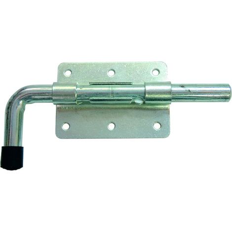 Verrou pistolet acier zingué blanc sans gâche diamètre du pêne 16 mm - TORBEL INDUSTRIE