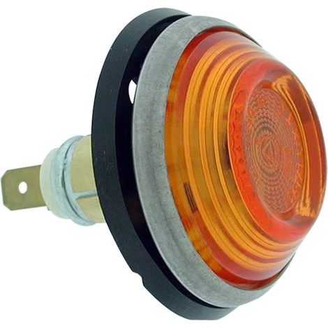 Feu clignoteur latéral orange rond