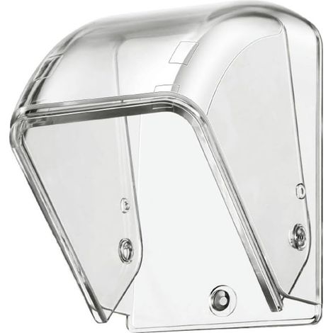 Clear Polycarbonate Outdoor Doorbell Cover with Installation Options to Keep Doorbell Clean (1/5)