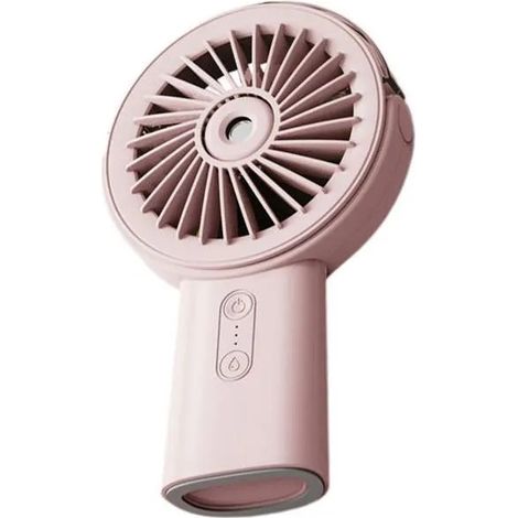 Ventilateur Brumisateur Portable Rechargeable Rose (1/5)