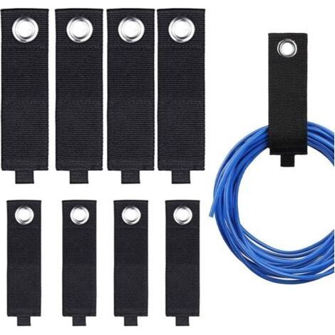 8 Cable Storage Straps Scratch Hooks for Home, Garage, Organization (1/5)
