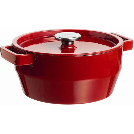 Cocotte ronde - PYREX - Slow Cook - 24 cm - Rouge (1/5)