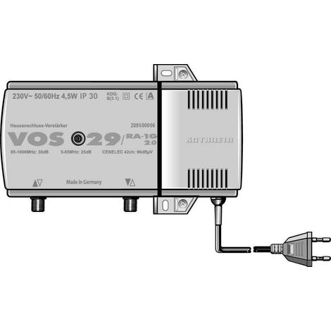 Amplificador de señal kathrein vos 29/ra-1g 2.0 ganancia 30 dB