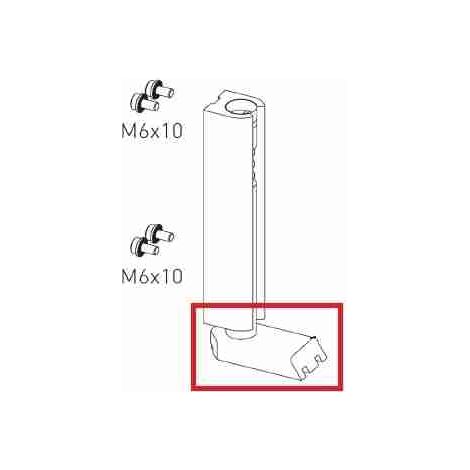 6KASM48P PATIN DESLIZANTE PARA PUERTA MÓVIL 2 UDS