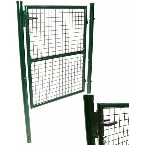 GARTENTOR ZAUNTOR PFORTE 100x120 SCHLOSS ZAUN 56728 GARTENZAUN MASCHENDRAHTZAUN (1/5)