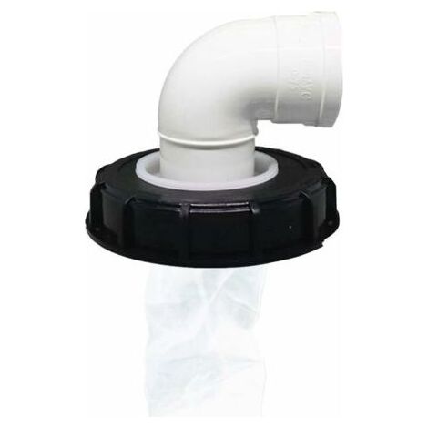Filtre de couvercle IBC 165 mm – Bouchon lavable en nylon avec filtre à mailles – Accessoire pour réservoir d'eau de pluie 90° (1/5)