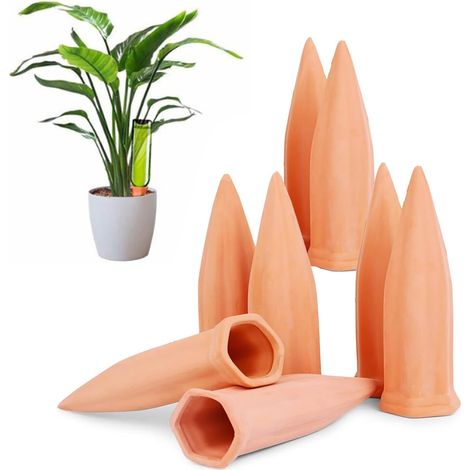 Set di 8 irrigatori automatici a goccia per piante in vaso da interno ed esterno, bottiglia di vino
