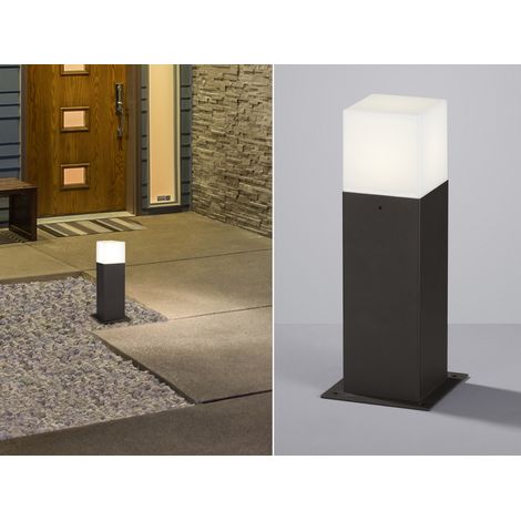 LED Sockelleuchte HUDSON in Anthrazit Höhe 30cm IP44 - Außenleuchte (1/5)