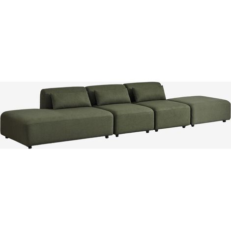 Sofá modular de 3 piezas con diván izquierdo y puff Fogler SKLUM (1/5)