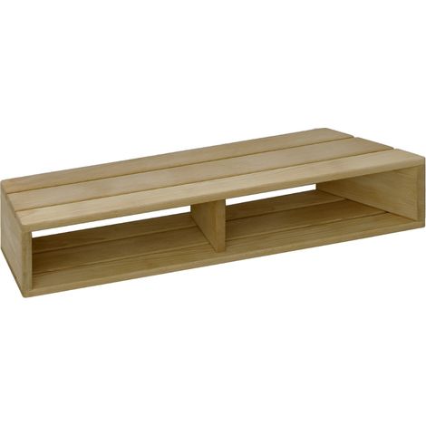 Marche pied pour baignoire JACOB DELAFON 50 cm bois (1/5)
