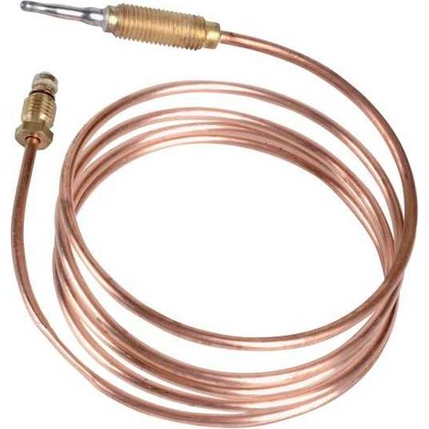 Plombservice – Thermocouple universel tête filetée 1200mm – Contrôle de flamme – Pour chaudières et systèmes de chauffage – Résistant à la chaleur