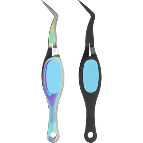 2pcs Pinceau De Precision En Acier Inoxydable Doux (1/5)