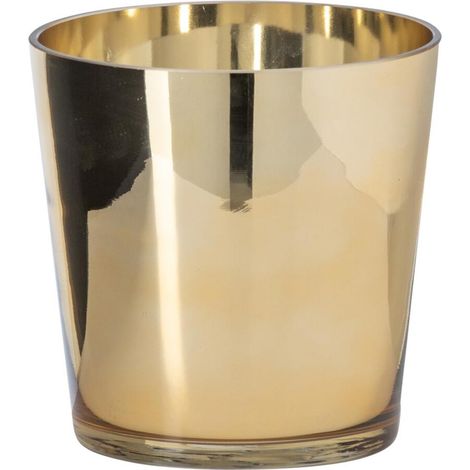 Photophore Design en Verre "Ember" 16cm Doré (1/4)