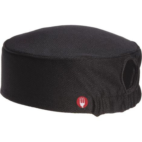 Calot de Cuisine Femme Cool Vent Noir - Chef Works