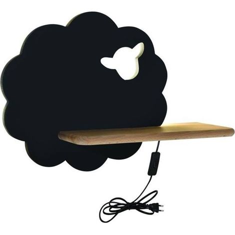 Applique murale Candellux Sheep bois/noir LED 4W 4000K (1/3)