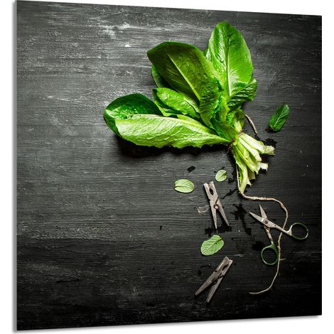 PANEL DE VIDRIO PARA COCINA 60x65 Albahaca (1/5)