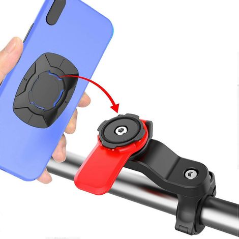 Support de téléphone pour vélo, réglable, rotatif, antichoc, pour motos/scooters électriques