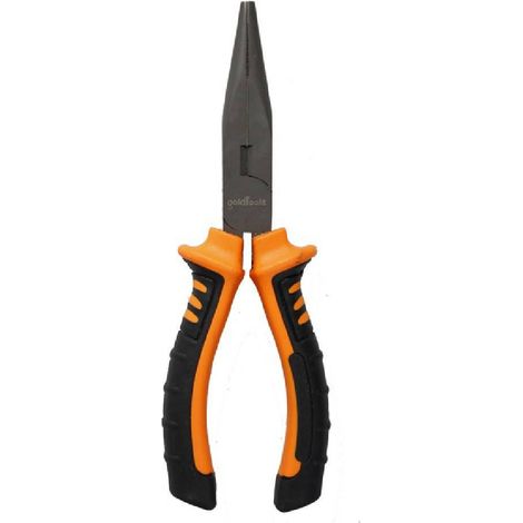 TrAdE Shop Traesio - Pinza A Becco Lungo 7'' Becco Zigrinato Con Impugnatura Antiscivolo 18,5 Cm - (1/2)