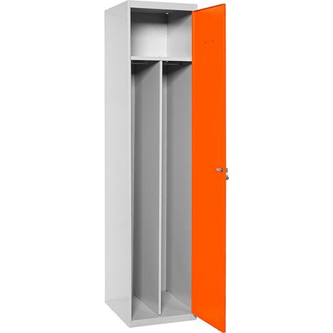 Simonrack Garderobenschrank Grau und Orange Metall