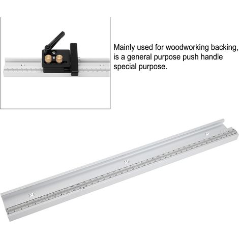 1 pièce rail en T alliage aluminium gradué à onglet glissière menuiserie 400 mm (1/5)