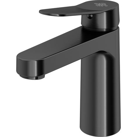 Presto Dalma 7205036 Grifo lavabo monomando mezclador cromo negro cepillado (1/2)