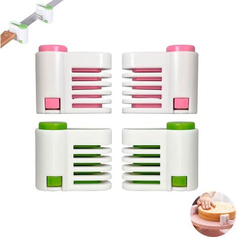 Set di 4 pezzi per tagliare torte: taglia-torte regolabile a 5 livelli, strumento per tagliare il pane, strumento per stratificare i toast, affetta-torte (1/5)
