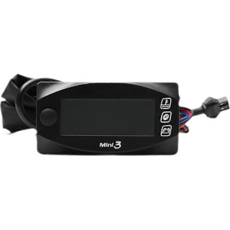 Mini instrument numérique LED 3 en 1 pour motos : température, voltmètre, affichage de l'heure. Accessoires pour motos. (1/5)
