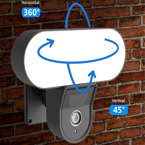 Caméra de surveillance intérieure/extérieure filaire 3MP – Vision nocturne LED 2310lm – Étanchéité IP66 – Connectivité Wifi 2,4Ghz - HD 3 MP (1/4)