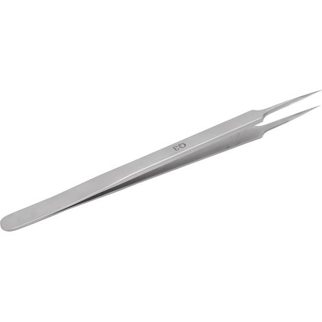 Pince à épiler BETQ3 en acier inoxydable, pince à épiler de précision à pointe ultrafine pour travaux manuels, pince à épiler pour microscope avec empreintes digitales de haute précision