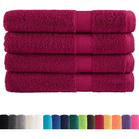 Serviettes de qualité supérieure SOLUND 4 pcs bordeaux 600 g/m² (1/5)