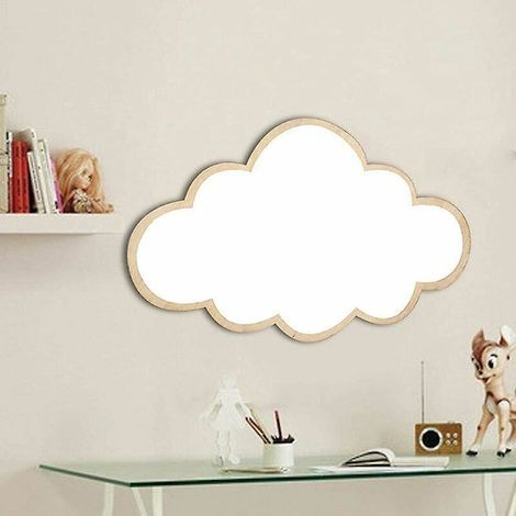 Schlafzimmerspiegel, wolkenförmiger Acryl-Wandspiegel, 3D-Dekorationsspiegel für Kinderzimmer (1/5)