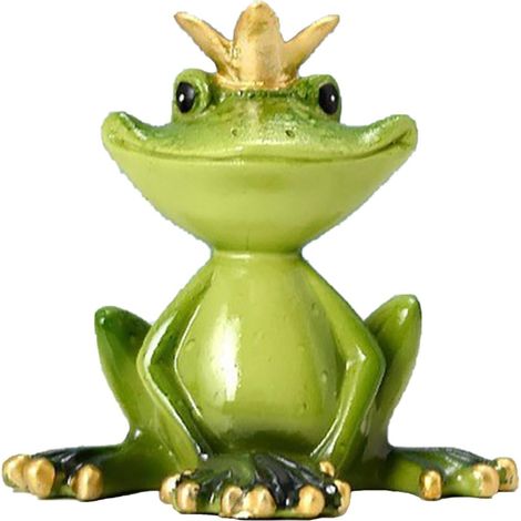 2 Figurines grenouille,résine,yoga,méditation,couronne,décoration maison,jardin