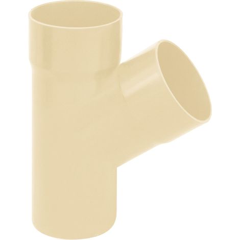 Culotte PVC 67°30 MF pour tube Ø100 épaisseur 3.2mm - sable - First Plast (1/2)