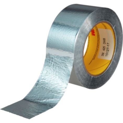 3M 4255055 Cinta adhesiva de aluminio plateada 55 m x 50 mm