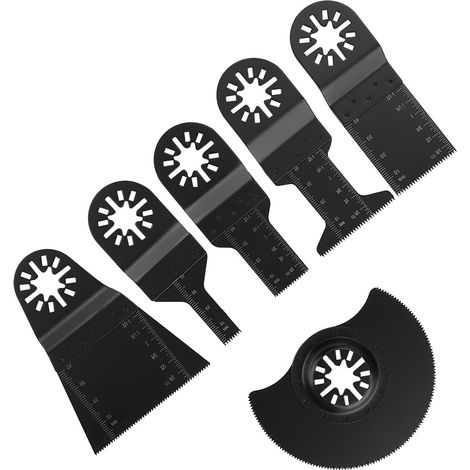 6-teiliges Set Standard-Oszillations-Multitool-Sägeblätter für Elektrowerkzeuge (1/5)