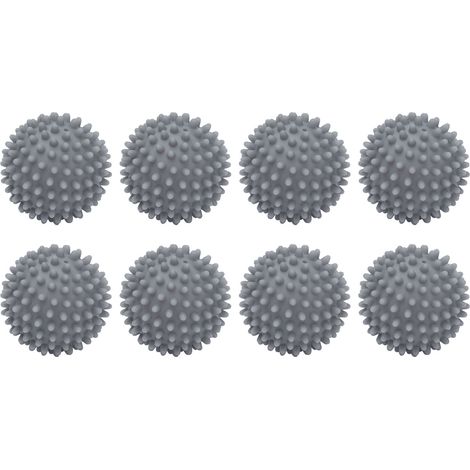 Lot de 8 boules de séchage en silicone réutilisables pour sèche-linge, 6 cm (1/5)