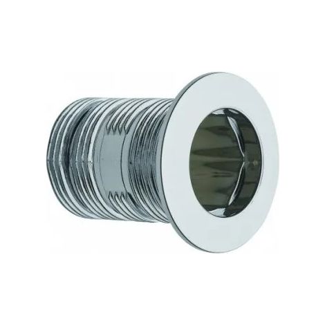 Tapa de rebosadero cromada y desmontable diámetro 24 mm, longitud 35 mm para lavabo