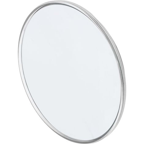 Miroir Grossissant 30X 6 Pouces, Miroir Grossissant avec 3 Ventouses, Petit de Maquillage Rond pour Voyage, Outil de Toilettage Portable Très détaillé pour la Coupe des Sourcils et (Silver) (1/5)