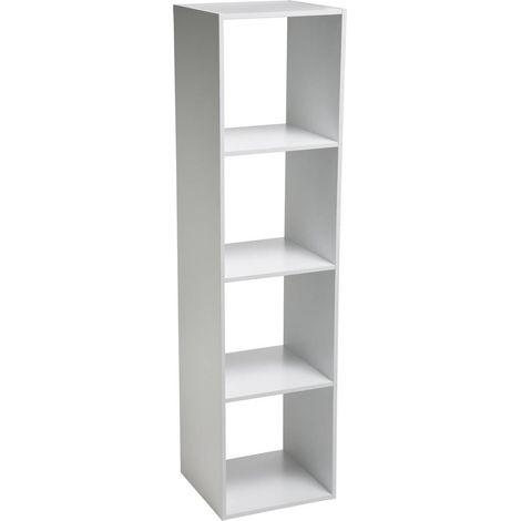 Scaffale a colonna a 4 scomparti mix n modul bianco - 5five (1/5)