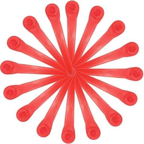 Lames de rechange pour coupe-bordures Gardena : pack de 100 lames en plastique compatibles avec les modèles de coupe-bordures et coupe-bordures sans fil Gardena (1/3)
