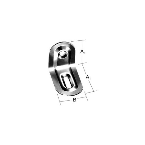 VORMANN  escuadra  ajustable  L.39x28  mm  A.22  mm  G.1  mm  acero  crudo  azul  cincado  -  000174001Z