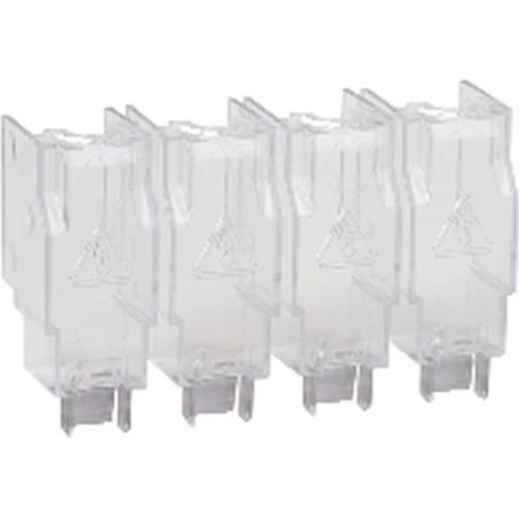 Cubrebornes TEYS GS1AP protección 4P hasta 160A, compatible con TeSys y Fupact