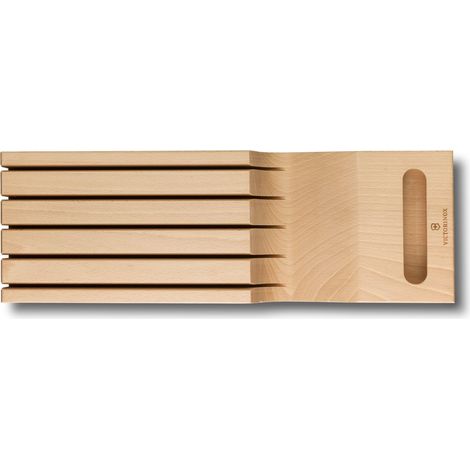 Porte-Couteaux de Tiroir en Hêtre, Rangement pour 5 Couteaux (1/5)